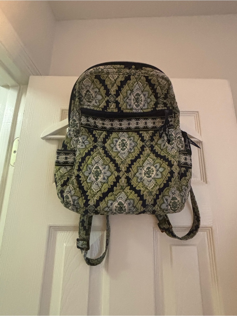 Vera Bradley Backpack in CAMBRIDGE pattern.